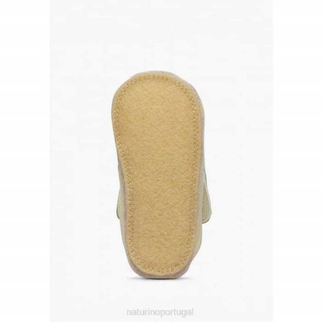 bebê Naturino amarelo myjy sapatos de berço de couro HTF817