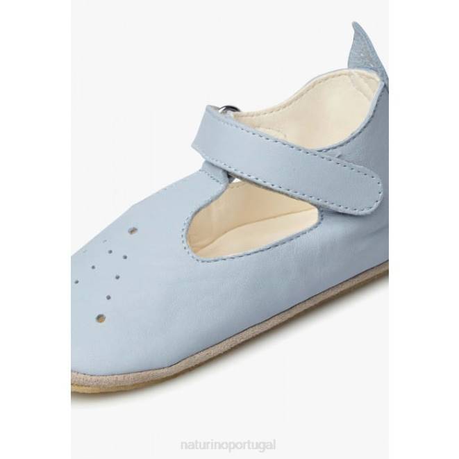 bebê Naturino céu azul mup sapatos de berço semi-aberto HTF812