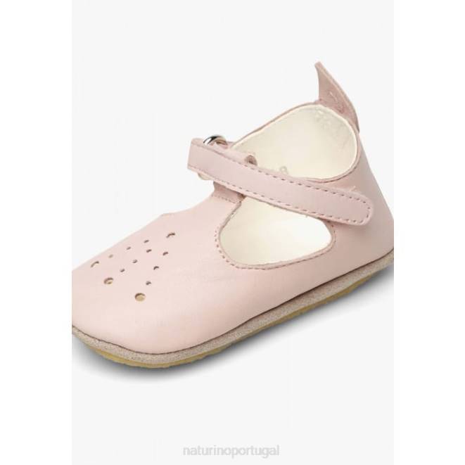 bebê Naturino rosa mup sapatos de berço semi-aberto HTF813
