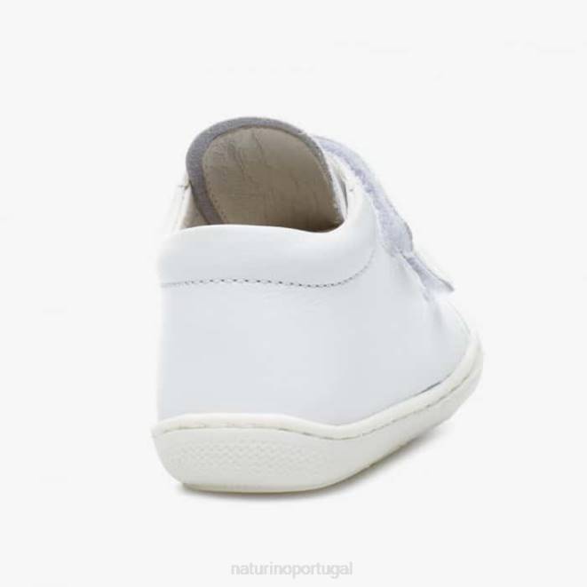 crianças Naturino branco gêmeos bebê vl sapatos primeiros passos HTF8600