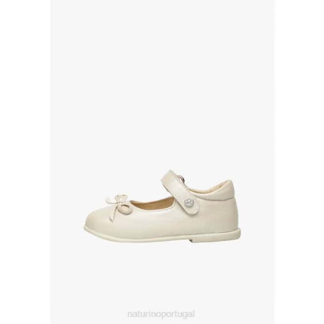 crianças Naturino platina balé sapatilhas de couro HTF8244