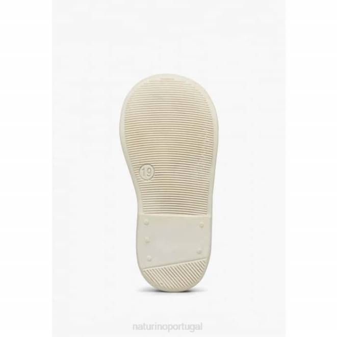 crianças Naturino rosa balé sapatilhas de balé com tiras de couro envernizado HTF8237