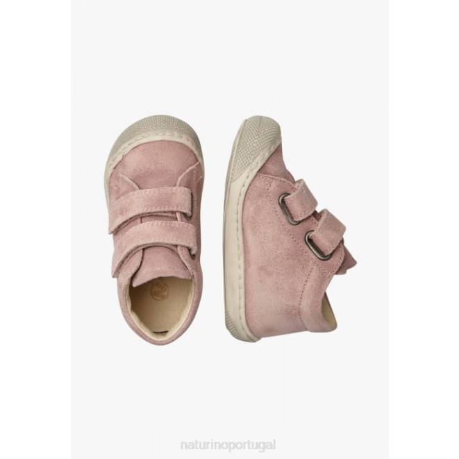crianças Naturino rosa casulo vl sapatos primeiros passos em camurça délavé HTF8332