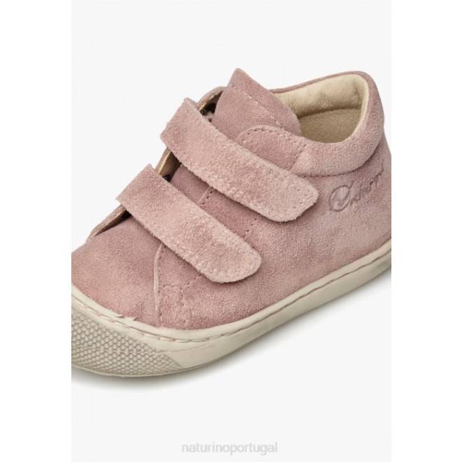 crianças Naturino rosa casulo vl sapatos primeiros passos em camurça délavé HTF8332