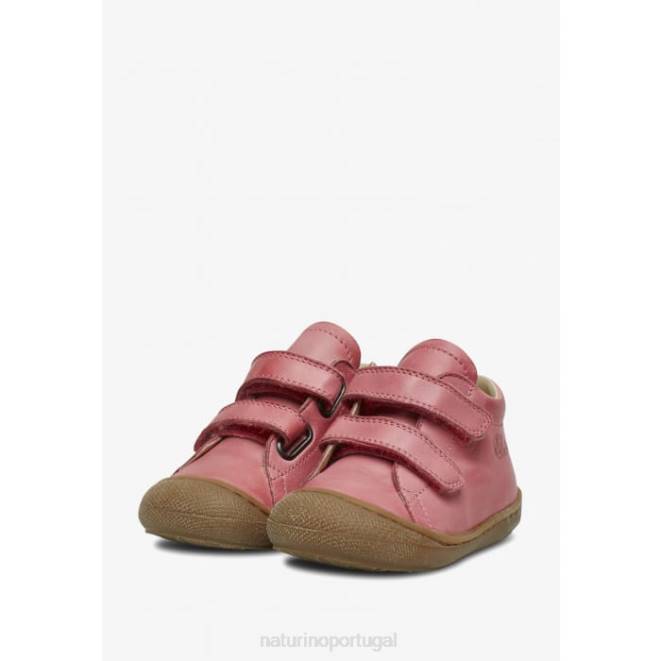 crianças Naturino rosa casulo vl sapatos primeiros passos em couro napa HTF8266