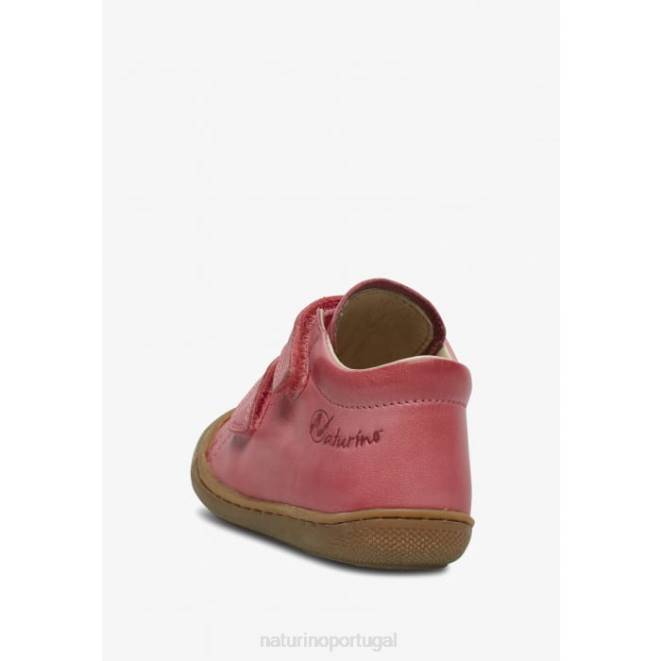 crianças Naturino rosa casulo vl sapatos primeiros passos em couro napa HTF8266