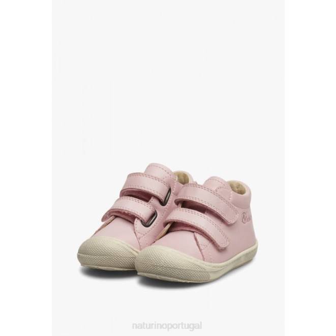 crianças Naturino rosa casulo vl sapatos primeiros passos em couro napa HTF8267