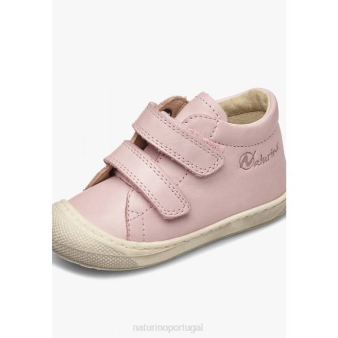 crianças Naturino rosa casulo vl sapatos primeiros passos em couro napa HTF8267