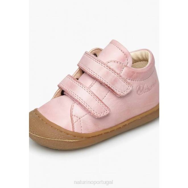 crianças Naturino rosa doce casulo vl sapatos primeiros passos em couro napa HTF8269