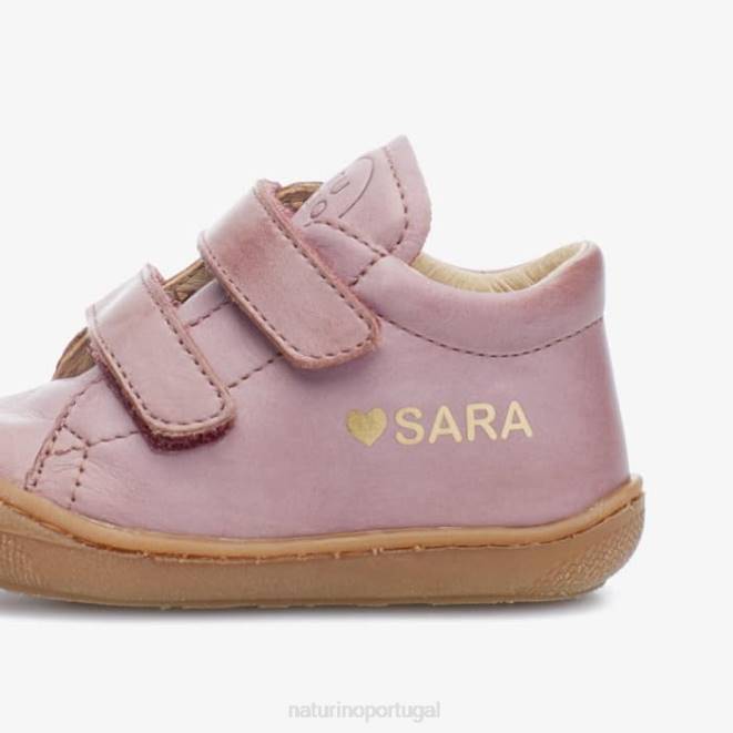 crianças Naturino rosa gêmeos bebê vl sapatos primeiros passos HTF8599
