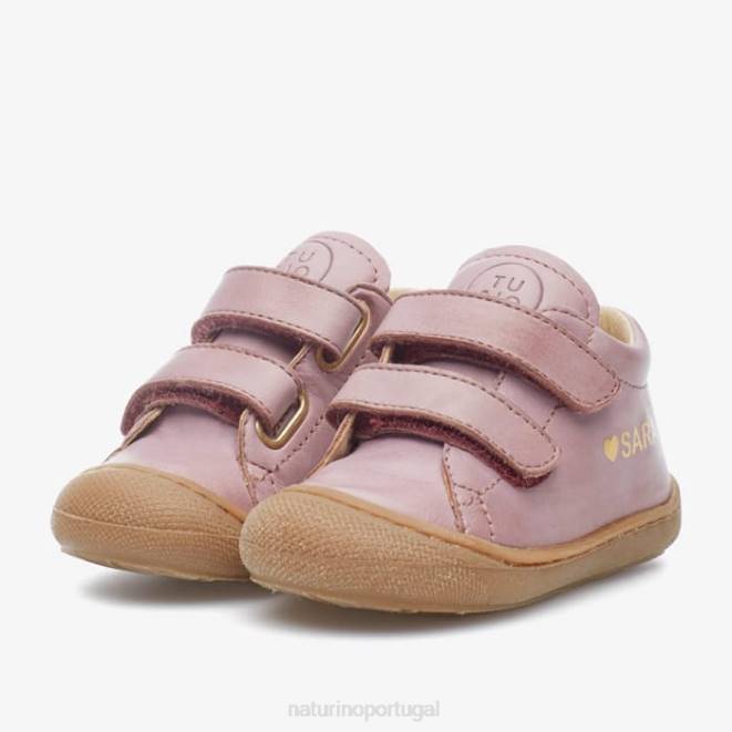 crianças Naturino rosa gêmeos bebê vl sapatos primeiros passos HTF8599