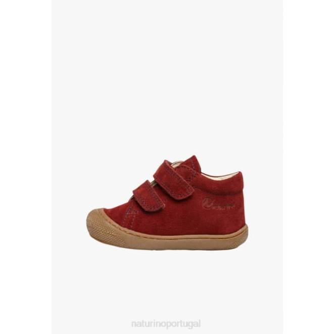 crianças Naturino vermelho casulo vl sapatos de primeiros passos de camurça HTF8259