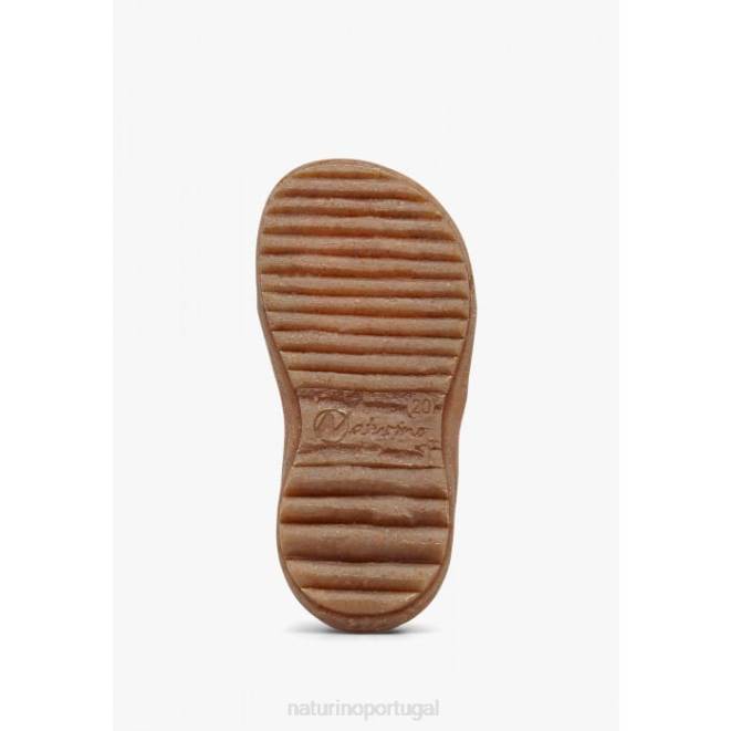 crianças Naturino Rosa brilhante céu orgânico sandálias de tecido orgânico HTF820