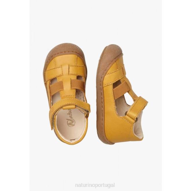 crianças Naturino abóbora langen sandálias semi-fechadas com inserção elástica HTF8598