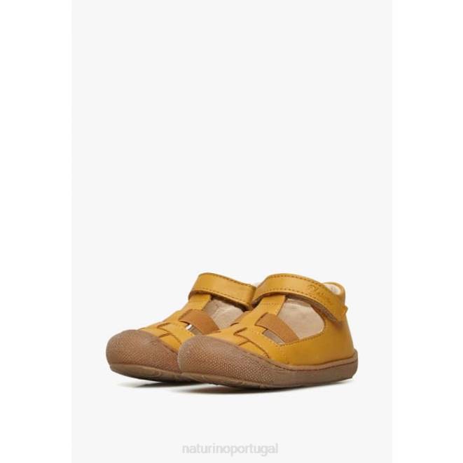 crianças Naturino abóbora langen sandálias semi-fechadas com inserção elástica HTF8598