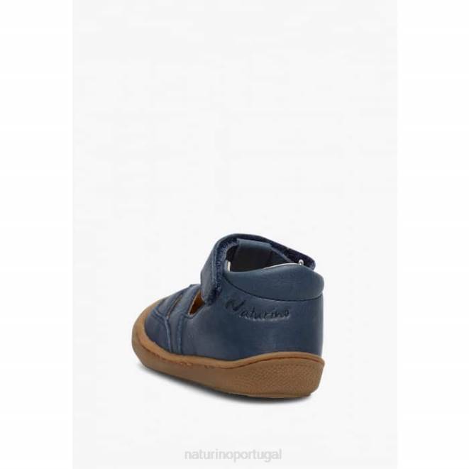 crianças Naturino azul chumaço sandálias de primeiro passo HTF8562