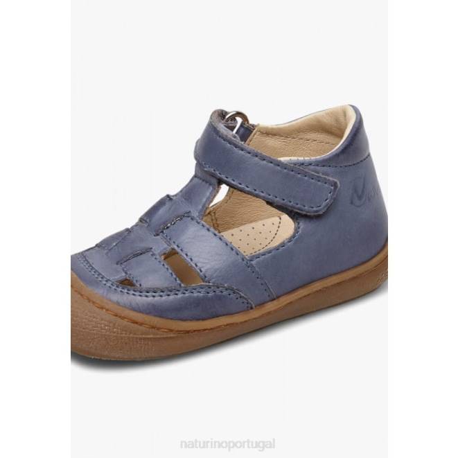 crianças Naturino azul claro chumaço sandálias de primeiro passo HTF8563