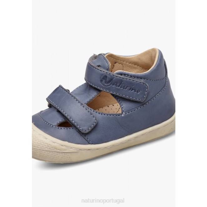 crianças Naturino azul claro inchado sandálias semi-fechadas HTF8587
