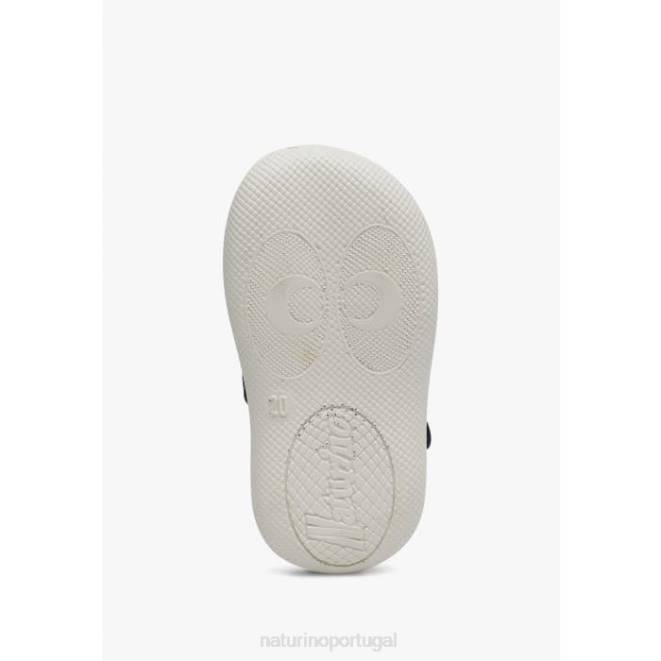 crianças Naturino azul paros sandálias abertas em tecido HTF8270