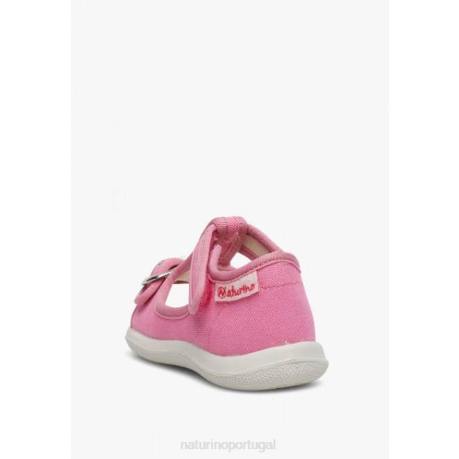 crianças Naturino fúcsia paros sandálias abertas em tecido HTF8274