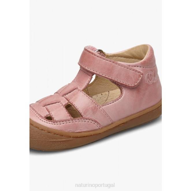 crianças Naturino rosa chumaço sandálias de primeiro passo HTF8569
