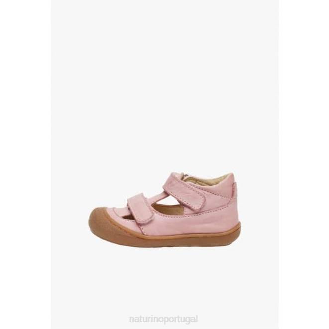crianças Naturino rosa inchado sandálias semi-fechadas HTF8584