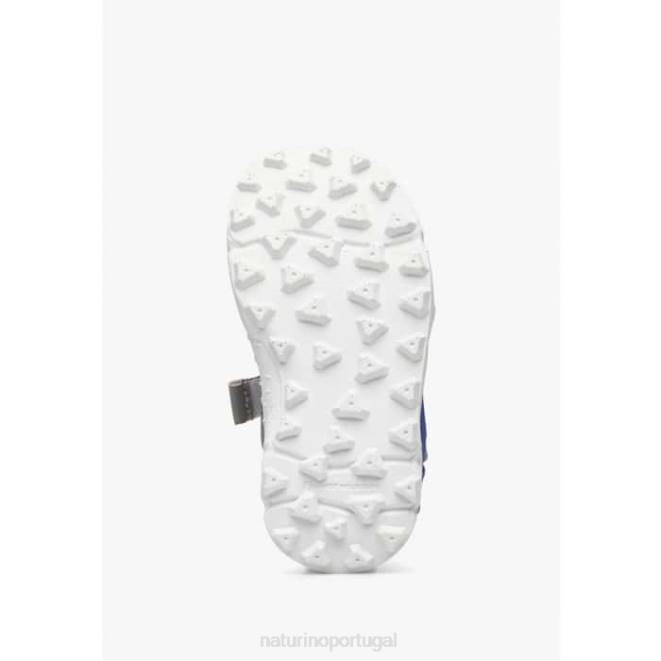 crianças Naturino verde acinzentado nazca 2 júnior sandálias ativas em couro sintético e tecido HTF825