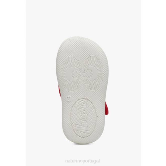 crianças Naturino vermelho paros sandálias abertas em tecido HTF8342