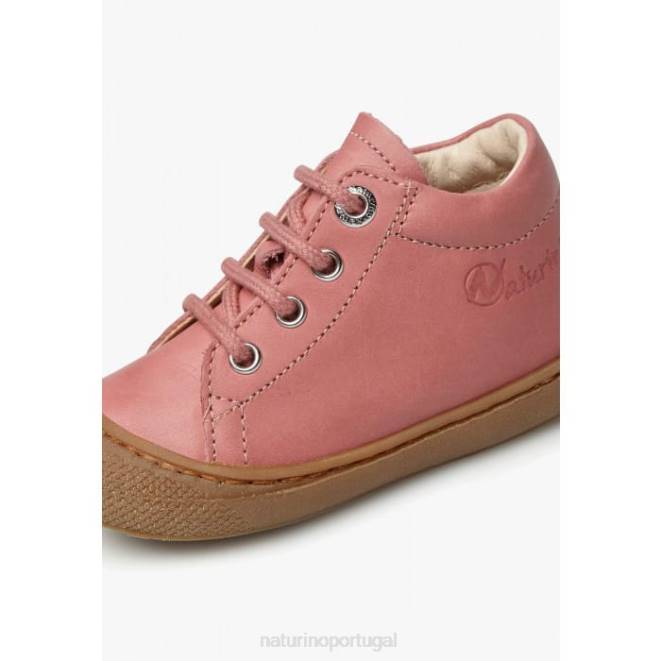 crianças Naturino Rosa brilhante casulo sapatos infantis de couro napa HTF8174