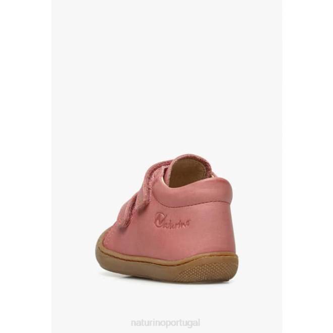 crianças Naturino Rosa brilhante casulo vl sapatos primeiros passos em couro napa HTF8169