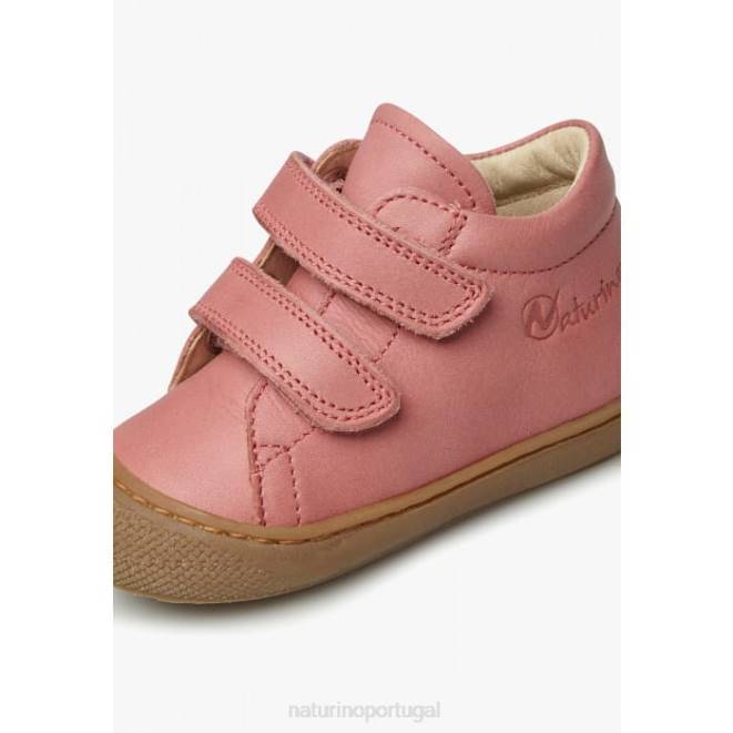 crianças Naturino Rosa brilhante casulo vl sapatos primeiros passos em couro napa HTF8169
