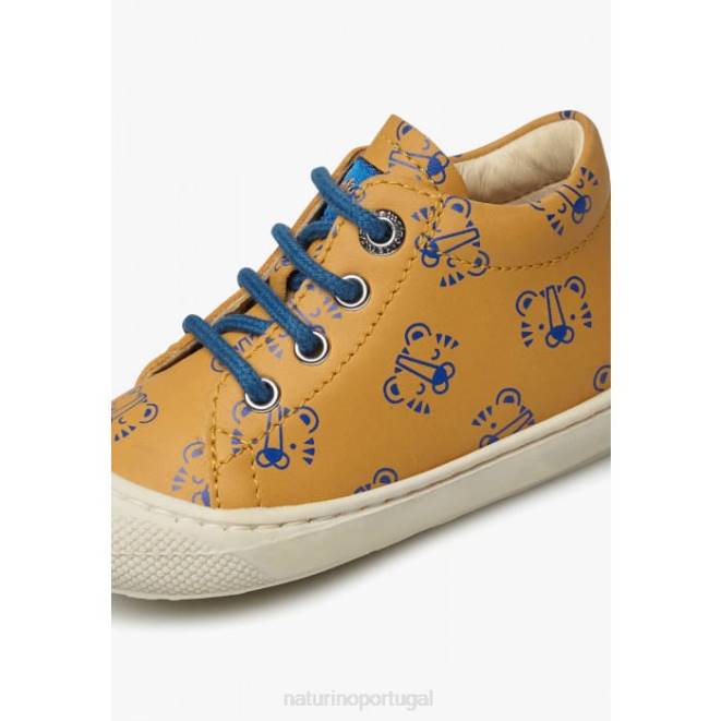 crianças Naturino abóbora casulo sapato infantil de couro com estampa de tigre HTF899