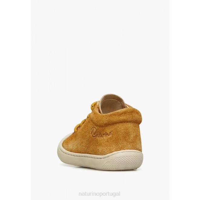 crianças Naturino abóbora casulo sapatos de primeiros passos de camurça HTF8153