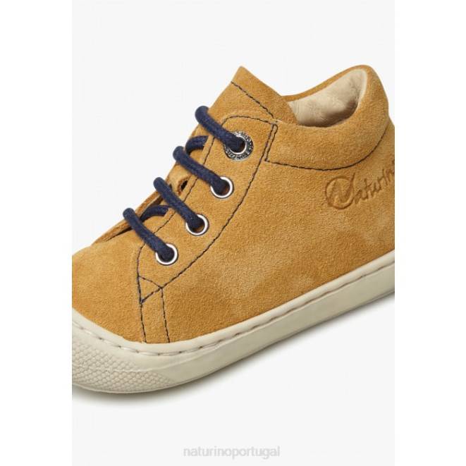 crianças Naturino abóbora casulo sapatos de primeiros passos de camurça HTF896