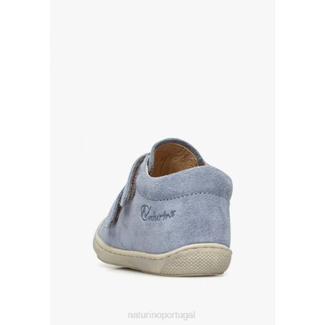 crianças Naturino azul claro casulo vl sapatos de primeiros passos de camurça HTF8215