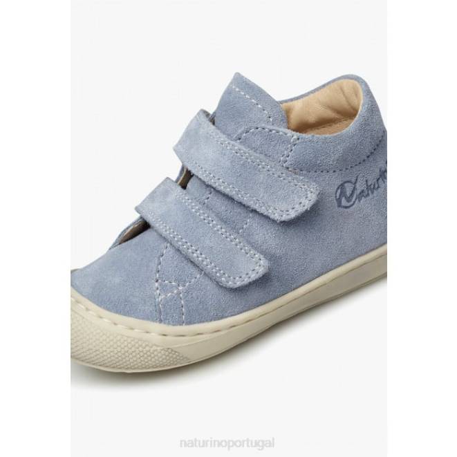 crianças Naturino azul claro casulo vl sapatos de primeiros passos de camurça HTF8215