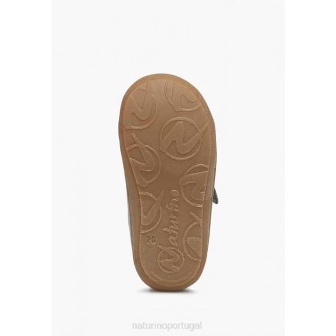 crianças Naturino azul claro casulo vl sapatos primeiros passos em couro napa HTF8197