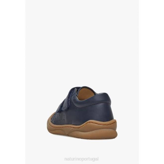 crianças Naturino azul gabby vc sapatos primeiros passos em couro napa HTF8126