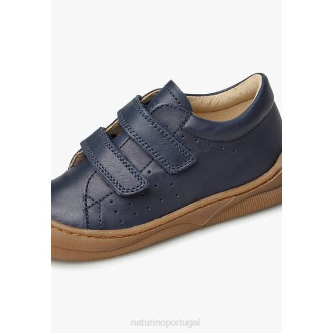 crianças Naturino azul gabby vc sapatos primeiros passos em couro napa HTF8126