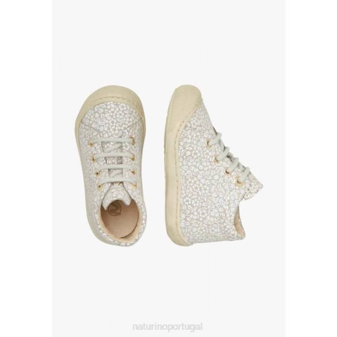 crianças Naturino bege casulo sapatos de primeiros passos de camurça HTF8109