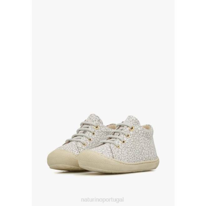 crianças Naturino bege casulo sapatos de primeiros passos de camurça HTF8109