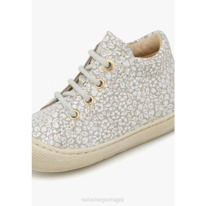crianças Naturino bege casulo sapatos de primeiros passos de camurça HTF8109