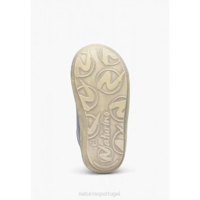 crianças Naturino céu azul casulo vl sapatos primeiros passos em couro napa HTF8218