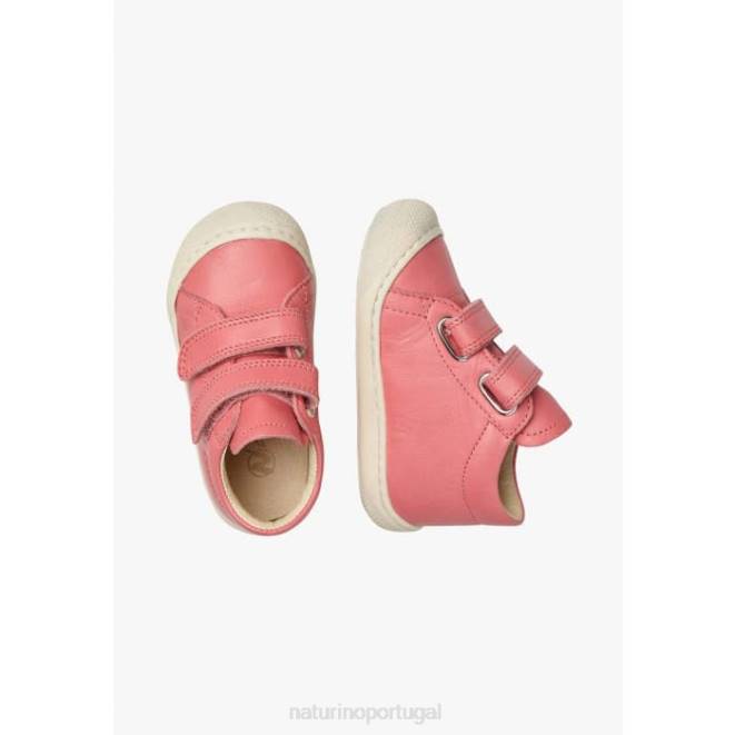crianças Naturino coral casulo vl sapatos primeiros passos em couro napa HTF8167