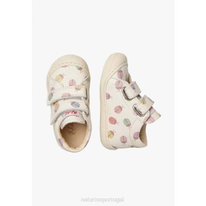 crianças Naturino creme casulo vl Bota infantil de couro com estampa de joaninha HTF8175
