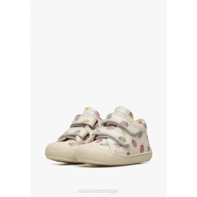 crianças Naturino creme casulo vl Bota infantil de couro com estampa de joaninha HTF8175