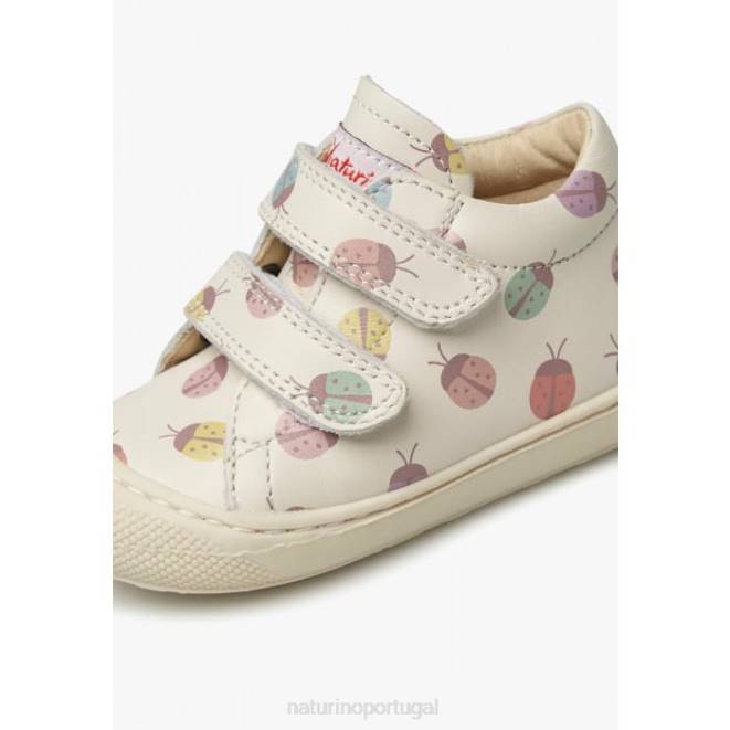 crianças Naturino creme casulo vl Bota infantil de couro com estampa de joaninha HTF8175