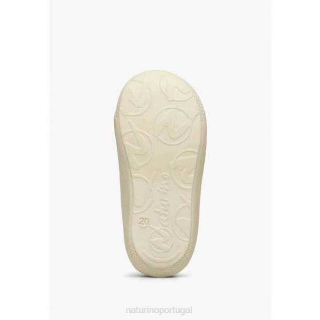 crianças Naturino creme casulo vl sapatos de primeiros passos de couro HTF885