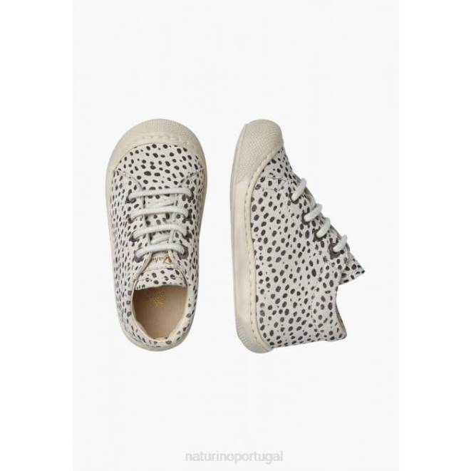 crianças Naturino gelo negro casulo sapato de primeiros passos em camurça com estampa de pônei HTF8128