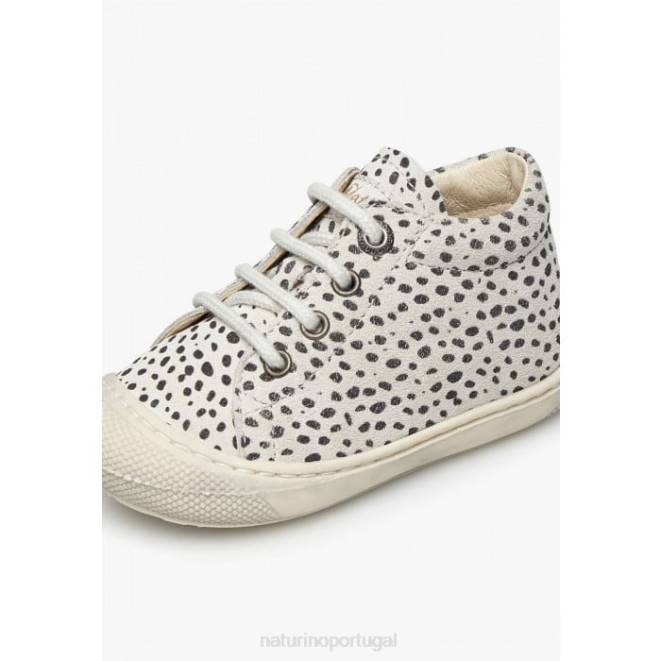 crianças Naturino gelo negro casulo sapato de primeiros passos em camurça com estampa de pônei HTF8128